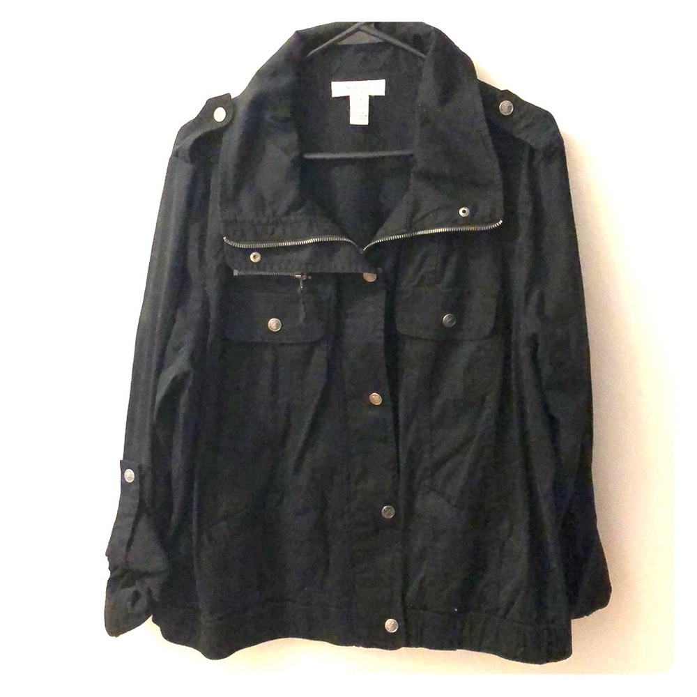 Style&co black lightweight jacket NWT